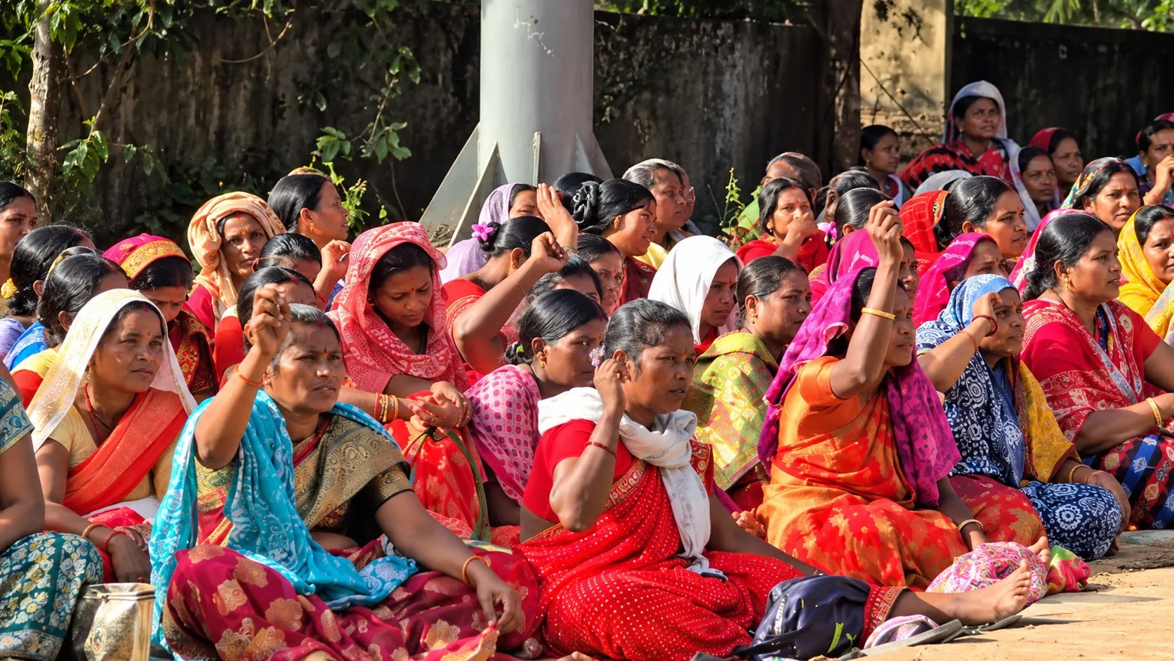 आंगनवाड़ी कार्यकर्ताओं का प्रदर्शन- जशपुर