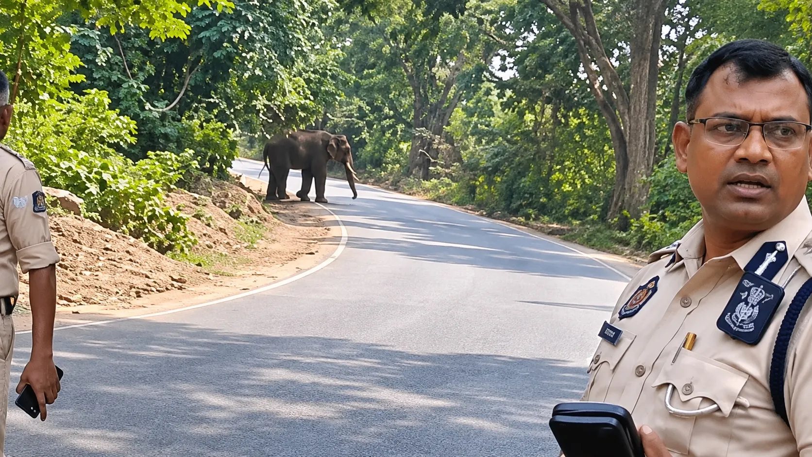 हाथी उग्र हुआ- वाराणसी