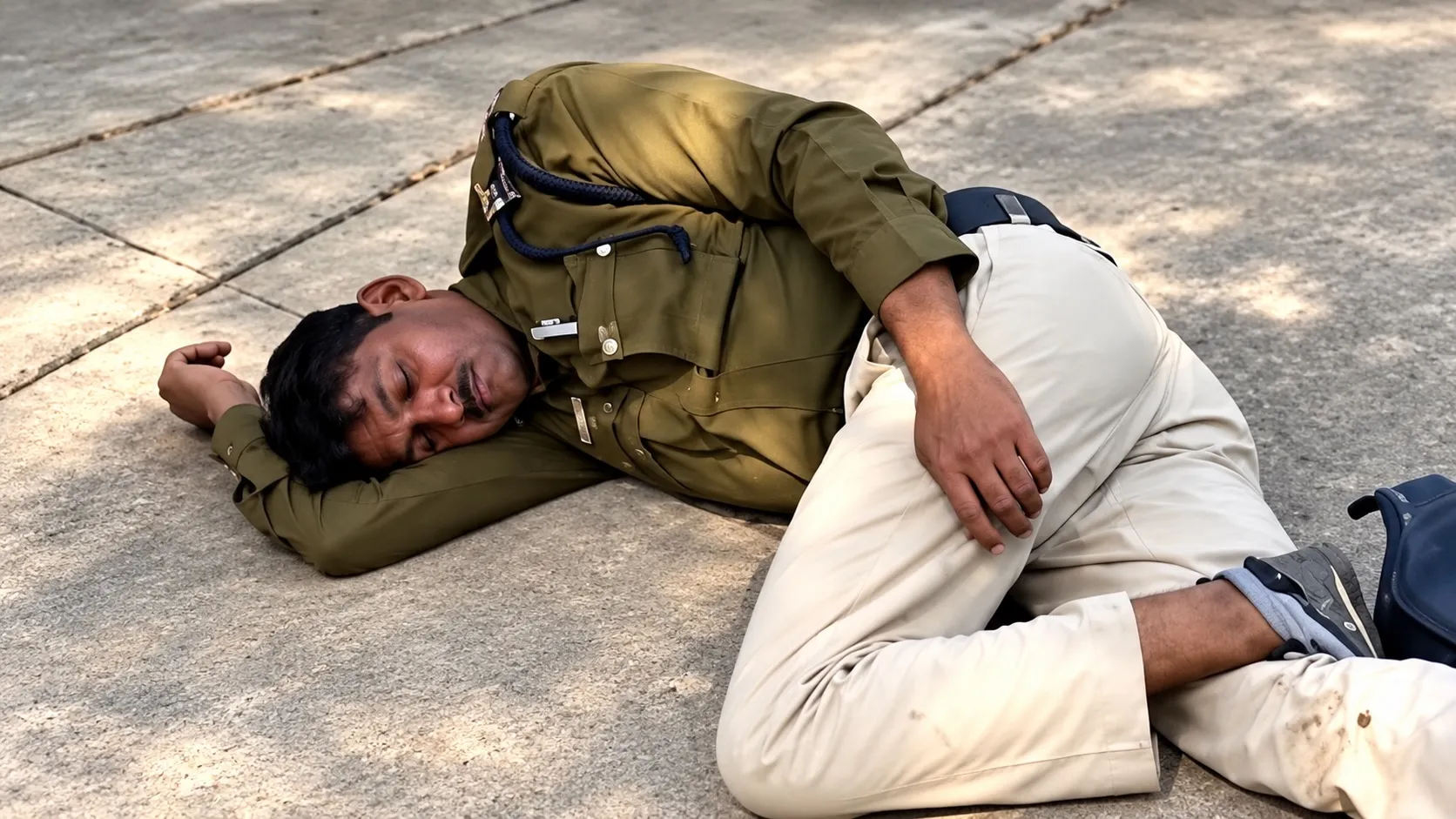 शराब के नशे में धुत पुलिसकर्मी