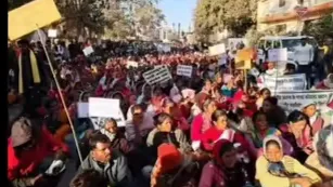 अंबिकापुर विरोध प्रदर्शन