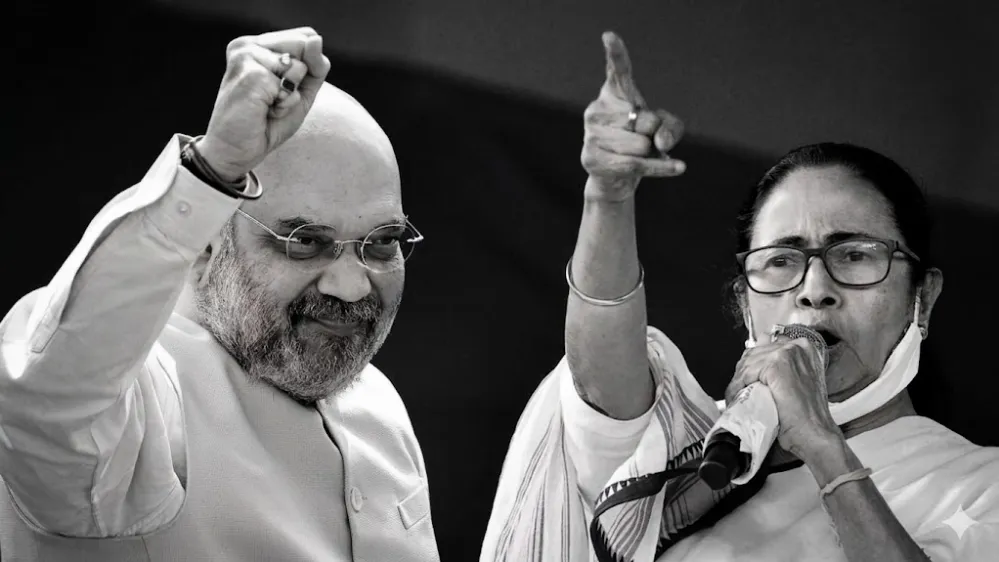 अमित शाह-ममता बनर्जी