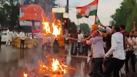 पुतला दहन- दुर्ग