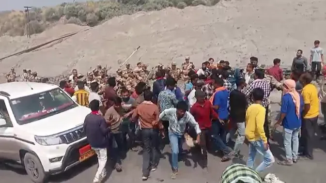 गेवरा लाठीचार्ज