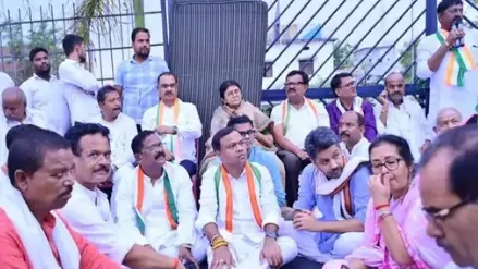 कांग्रेस प्रदर्शन-सूरजपुर