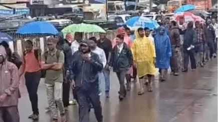 अतिथि शिक्षकों की रैली