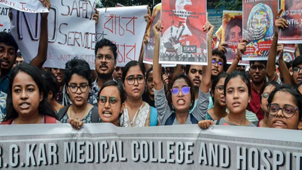 आरजी कर रेपकांड विरोध प्रदर्शन