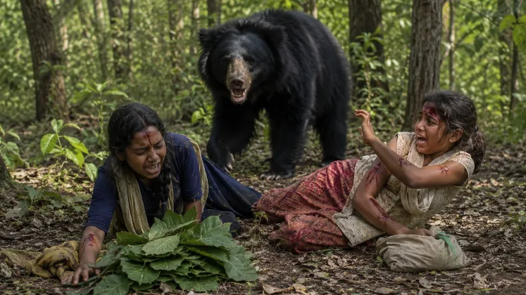 Two injured during bear attack in forest area