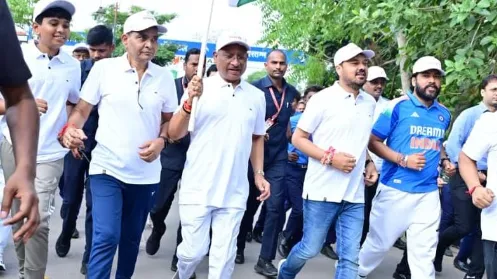 सीएम साय ने लगाई दौड़