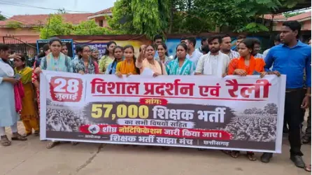 दुर्ग में प्रदर्शन