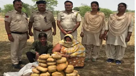 गांजा जब्त गिरफ्तार
