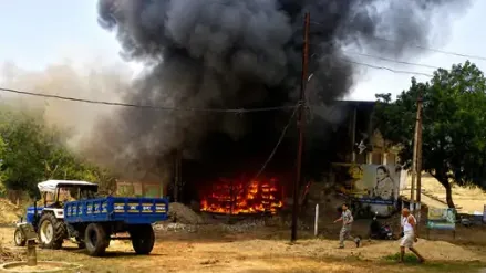 Fire at Surajpur