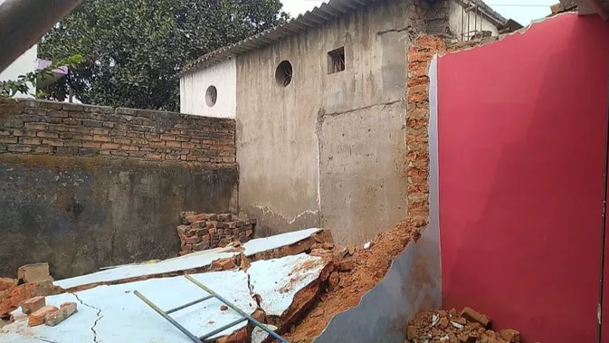 मकान का मलबा कोरबा