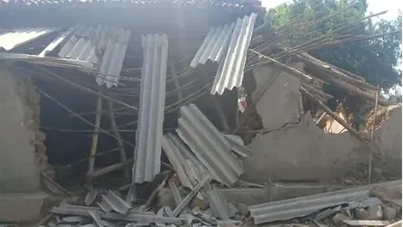 मैनपाट हाथी ने घर तोड़ा