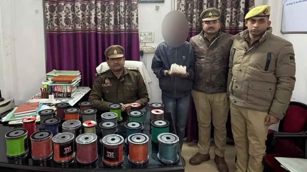चाइनीज मांझा गिरफ्तार
