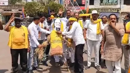 पुतला फूंका- सक्ती