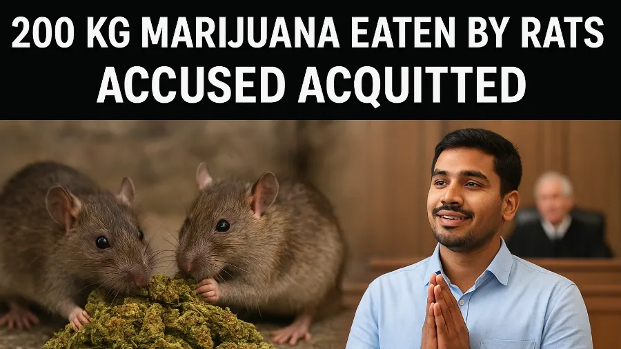 चूहे गांजा खा गये