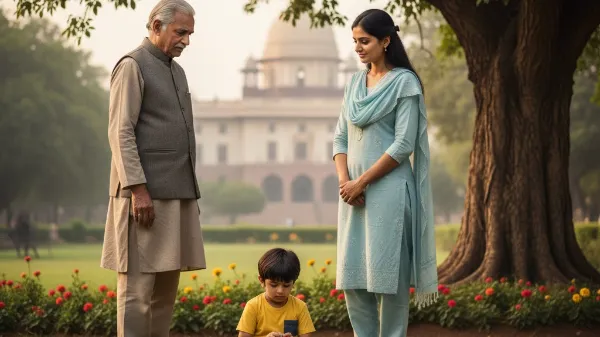 दादा-बच्चा-मां