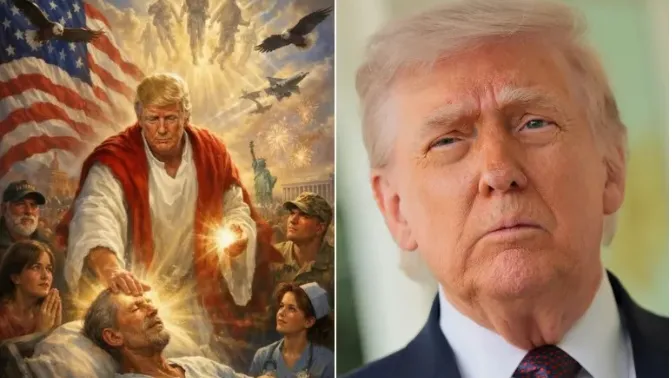 Donald Trump AI generated photo on Thruth