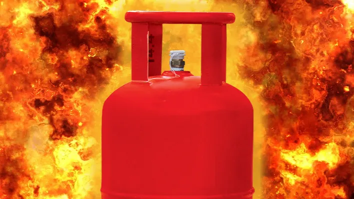 LPG sylinder blast