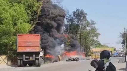 टायर गोदाम में आग-कोरबा