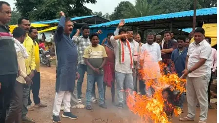 कांग्रेस प्रदर्शन- जगदलपुर
