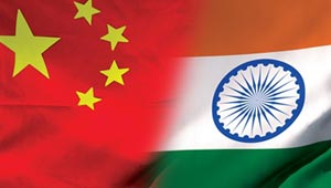 भारत-चीन का झंडा