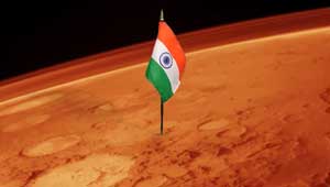 मंगल ग्रह-भारत का झंडा