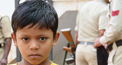 नौ साल का पुलिस वाला राज सोनवानी
